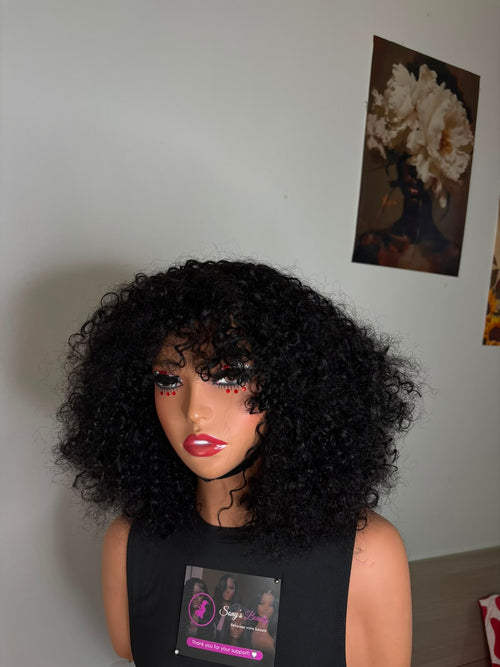 Bang wig curly 12"
